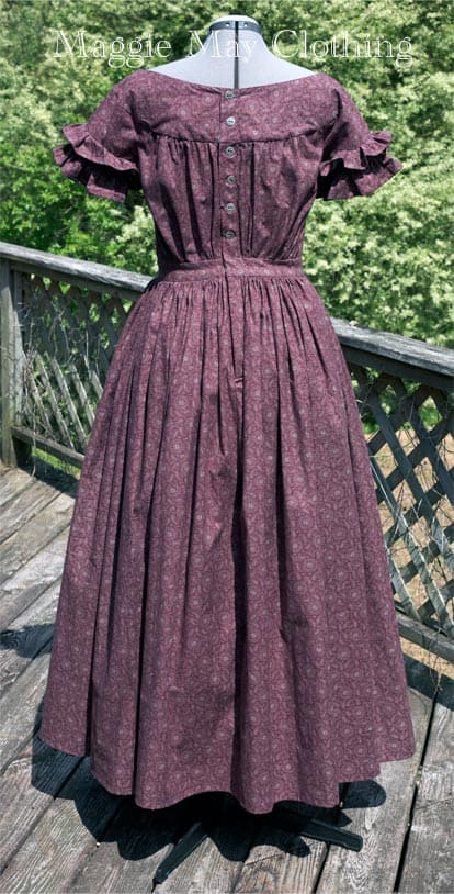 Romantic Era gown – Maggie May Clothing- Fine Historical Fashion