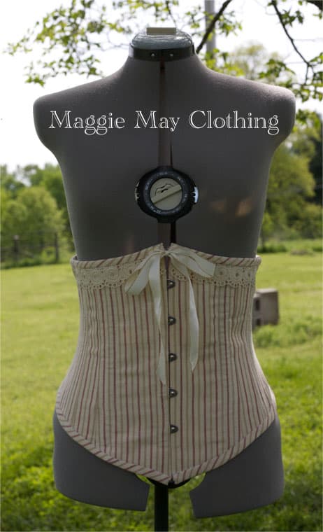 Late Victorian Underbust corsets – Maggie May Clothing- Fine