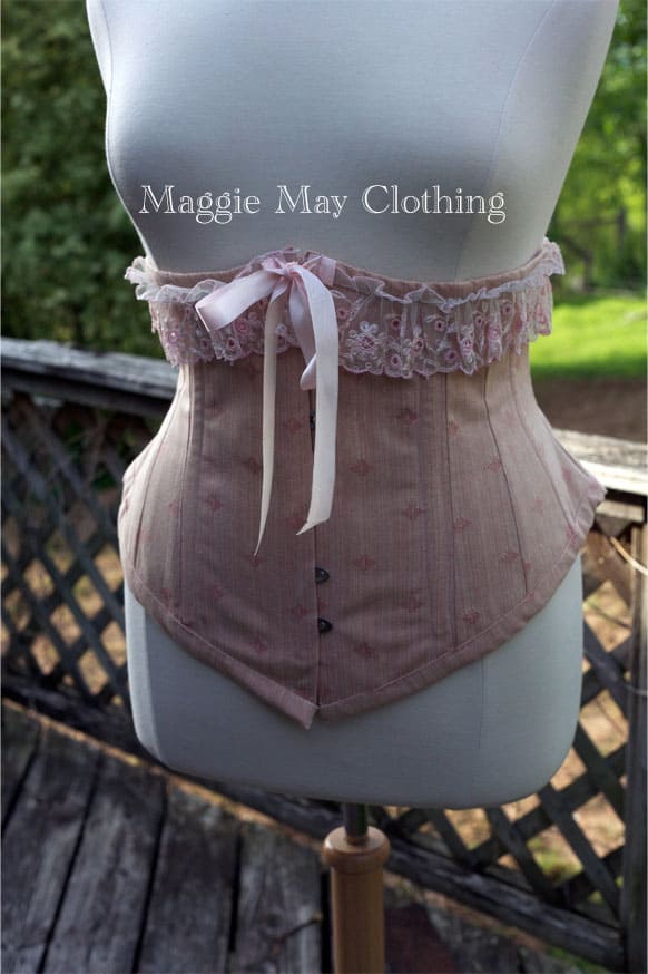 Late Victorian Underbust corsets – Maggie May Clothing- Fine
