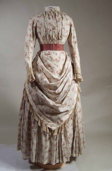 1880s bustle gown