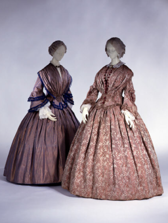 Victorian Fashion Colors & Fabrics 1840s-1890s