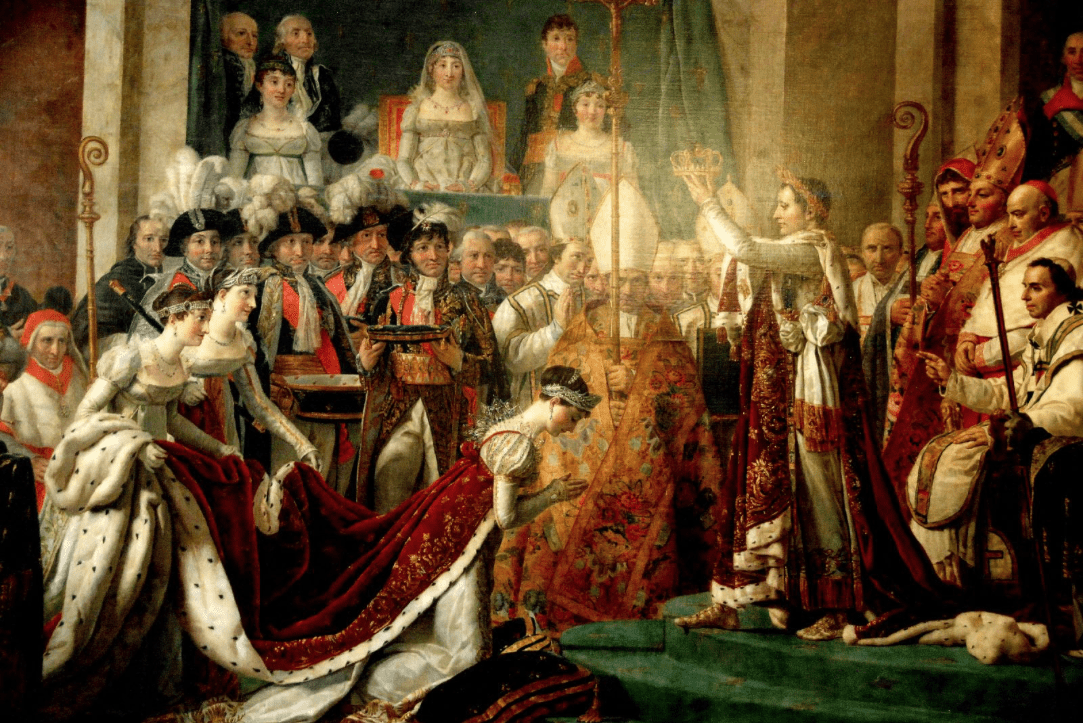 В каком году состоялась коронация. 1804 Коронация Наполеона. Коронация Наполеона картина Давида.