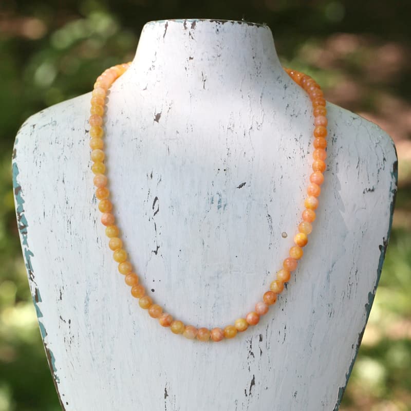 Buy Green Agate Natural Stone Three Strand Necklace online at Ilandlo.com