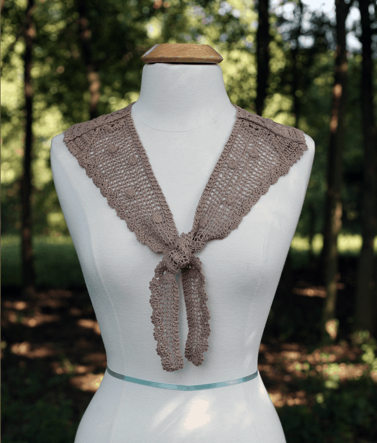 Crochet Lace collar in 6 different colors