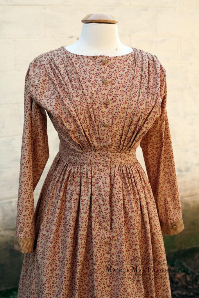 1840s work dress